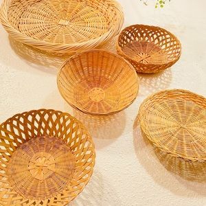 SOLD Vintage Boho Wicker Wall Decor